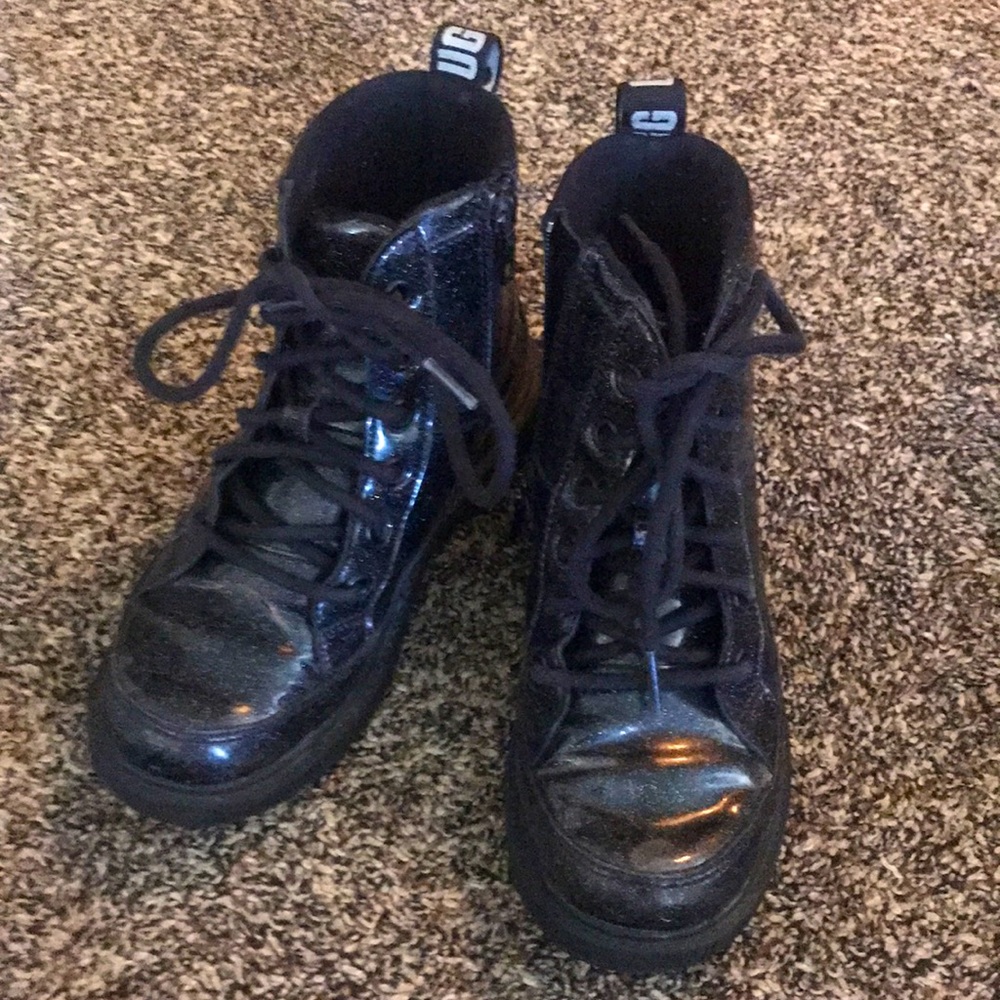 UGG Watherproof Glitter Black Boots